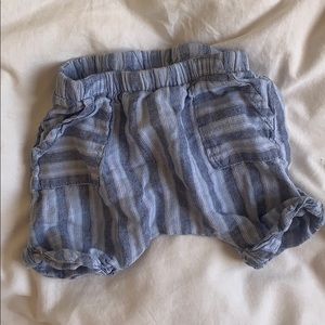 Cotton linen slouchy shorts